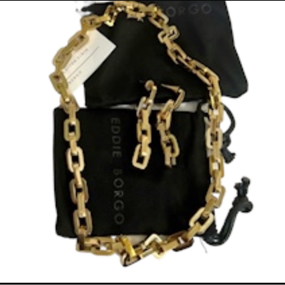 $675 New Eddie Borgo Set :Earrings & Necklace
